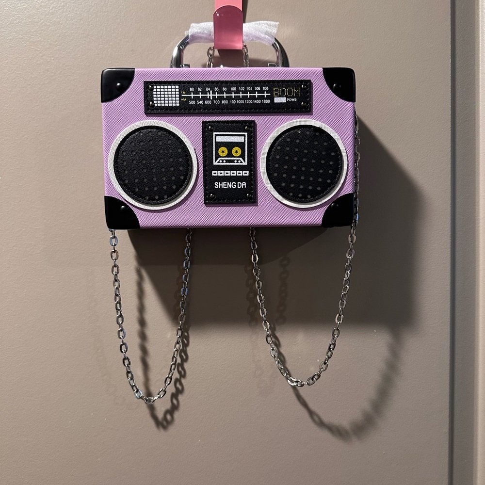 Portable Bluetooth Speaker - Pink Crossbody bag